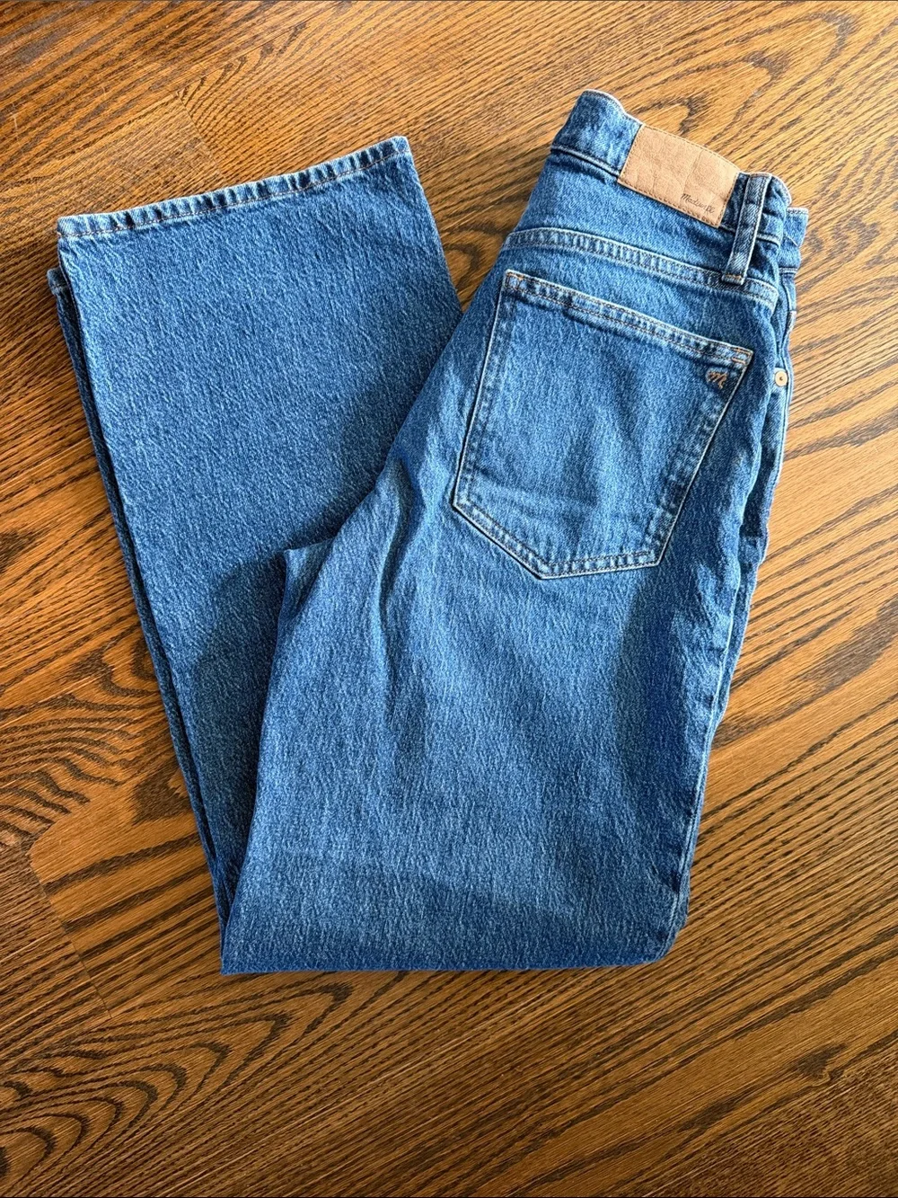Madewell The Perfect Vintage Wide Leg Blue Denim New no tag sz 26 women